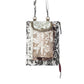 Myra Wild Baroque Phone Crossbody in black with leather detail