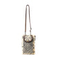 Myra Vine Nouveau Western Phone Crossbody in sage with leather detail