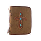 Myra Holycross Western Bible Cover in brown with flap closure and handtooled detail
