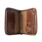 Myra Holycross Western Bible Cover in brown with flap closure and handtooled detail