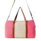 Myra Wandermark Vintage Traveller Bag for Men in pink with leather detail