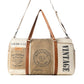 Myra Wandermark Vintage Traveller Bag for Men in olive with leather detail