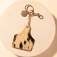 Myra Pinto Tag Key Fob for Women in black with hair-on detail for everyday western carry