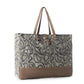 Myra Riverbed Trail Weekender Bag for Women in olive with vintage print detail