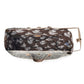 Myra Riverbed Trail Weekender Bag for Women in olive with vintage print detail