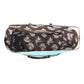 Myra Aztec Sky Western Weekender Bag for Women in turquoise with print detail