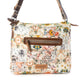 Myra Posy Mesa upcycled canvas Bag for Women in beige with floral detail