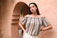 Patterned Streak Top