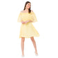 Yellow Mesh Net Dress