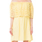 Yellow Mesh Net Dress