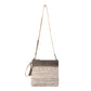 Myra Contentent Aztec Sling Bag for Women – Patterned Canvas, Brown Leather Trim, Crossbody for Everyday Western Look