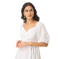 Blossomy White Dress