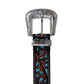 Turquoise Hand-Tooled Leather Women's Belt
