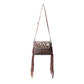 Carved Blossoms Leather & Hairon Bag
