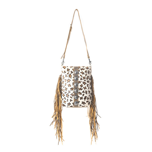 Ornamental  Leather & Hairon Bag