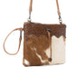 Ornate Brown Leather & Hairon Bag