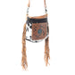 Brown Quilt   Hand-Tooled Bag
