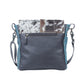 Blue Rose  Leather & Hairon Bag