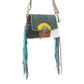Peacock's Feather Hand-Tooled Bag