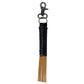 Striped leather Key Fob