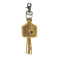Stitched Yellow Key Fob