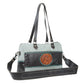 Turquoise  edges Hand-Tooled Bag