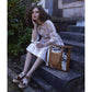 Peony Hand-Tooled Bag