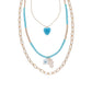Blue Heart Necklace