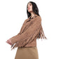 Fringe Embroidered  LEATHER Jacket