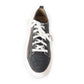 Myra Limited Edition Leather Sneakers for Women - Hand-Tooled Western Lace-Up Shoes with Textured Finish for Everyday Style