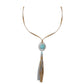 Blue Coin Necklace