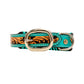 Acety Hand-Tooled Leather Dog Collar