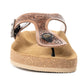 Myra Grashius Leather Slip-on Flats for Women - Handtooled Casual Sandals with Western Flair