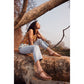 Myra Grashius Leather Slip-on Flats for Women - Handtooled Casual Sandals with Western Flair
