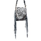 Myra Corral Tempo Leather Concealed Carry Sling  - Fringed Hairon Crossbody Bag with Adjustable Strap for Rugged Touch