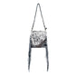 Myra Corral Tempo Leather Concealed Carry Sling  - Fringed Hairon Crossbody Bag with Adjustable Strap for Rugged Touch