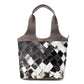 Pecos Wind Weave Pattern Leather & Hairon Bag