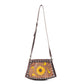 Showy Sunflower Trapezoid Hand-Tooled Bag
