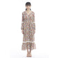 Ember Floral Print Lace Accent Dress