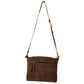 Clara Mae Hand-Tooled Accent Canvas Hairon Bag