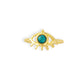 Theia Eye Gold Tone Ring With Stone Set