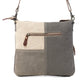 Myra Seeds of Love Crossbody Bag - Vintage Patch Leather Shoulder Bag with Zippered Pockets for Western Style