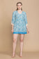 Sky Blue Paisley Babydoll Dress