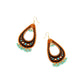 Camellia Hand-Tooled Leather Earrings