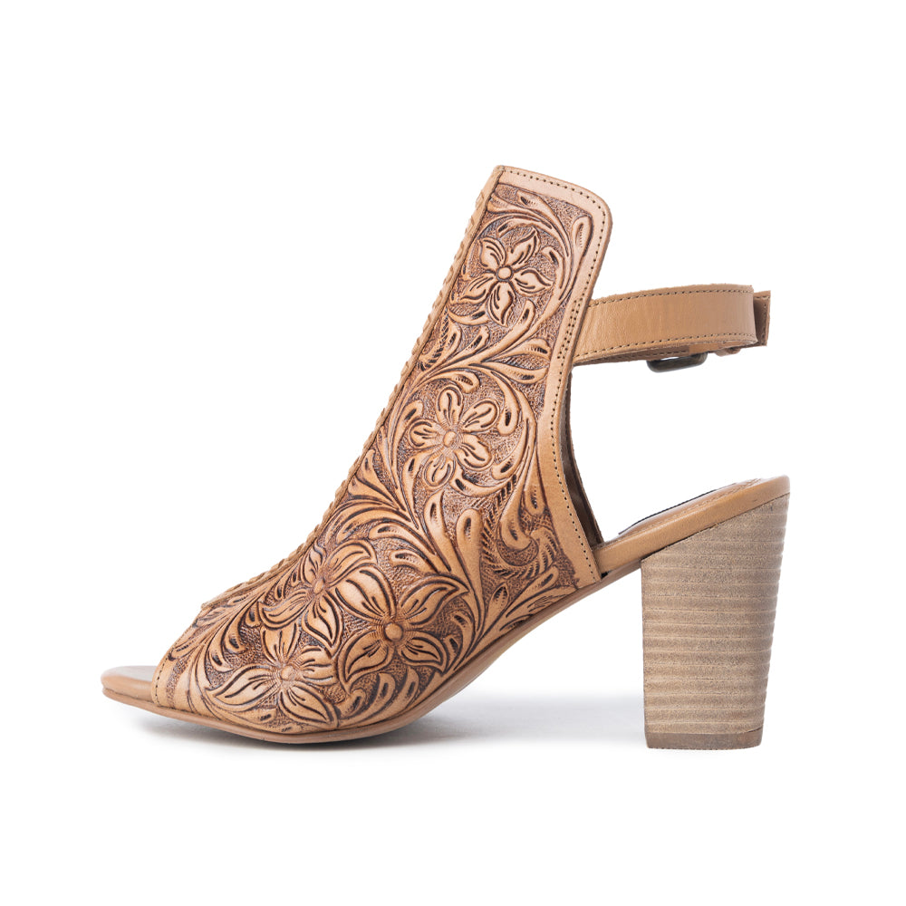 Monika Boot In Hand-tooled Leather