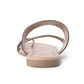 Myra Greta Lee Hair-On Leather Flip Flops for Women - Hand-Tooled Western Slippers with Flat Sole for Everyday Ease