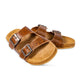 Maggie Embossed Leather Sandals