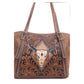 Age of the Steer Hand-Tooled Bag
