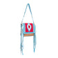 Zunia Leather & Hairon Bag in River Blue