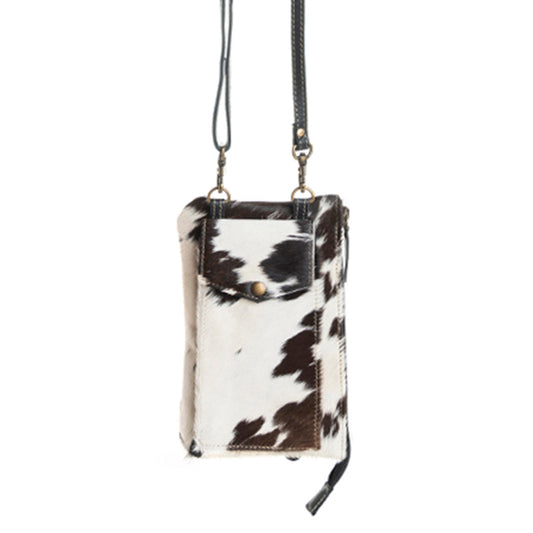 Wild Chic Phone Case Bag in Black & White